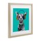 Stupell Industries Jammin' Pup on Blue Framed Print Under Glass, design by Lorenzo Collective